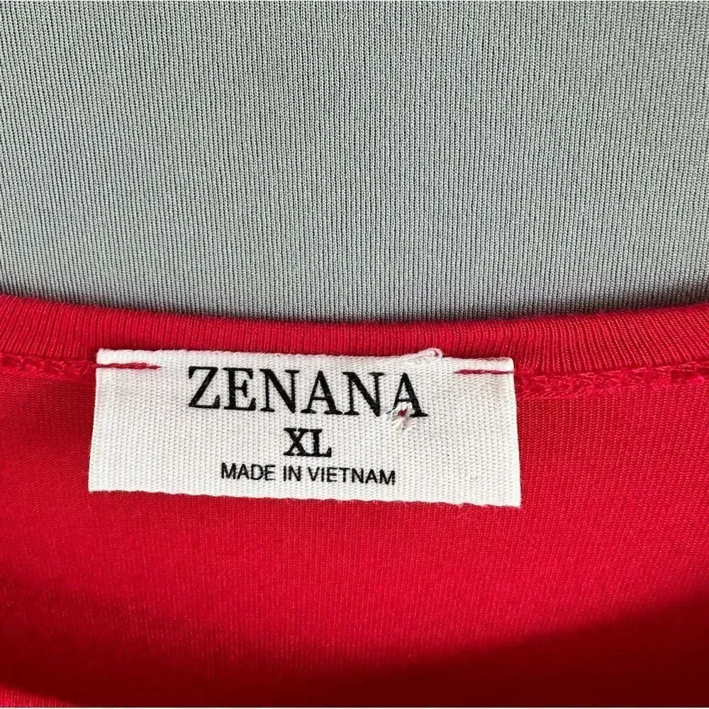 🎉5 for $45🎉 Zenana red top blouse shirt size XL